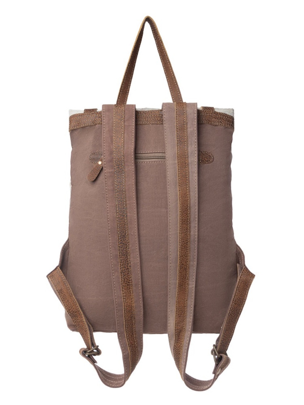 NWT Myra Bag Classy Backpack Hair-On Hide Leather Southwestern Boho - Picture 2 of 4